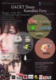 gackt dears ramadhan party poster