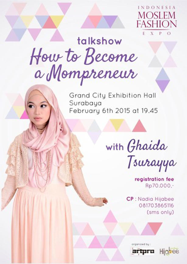 Talkshow How to Become a Mompreneur with Ghaida Tsurayya