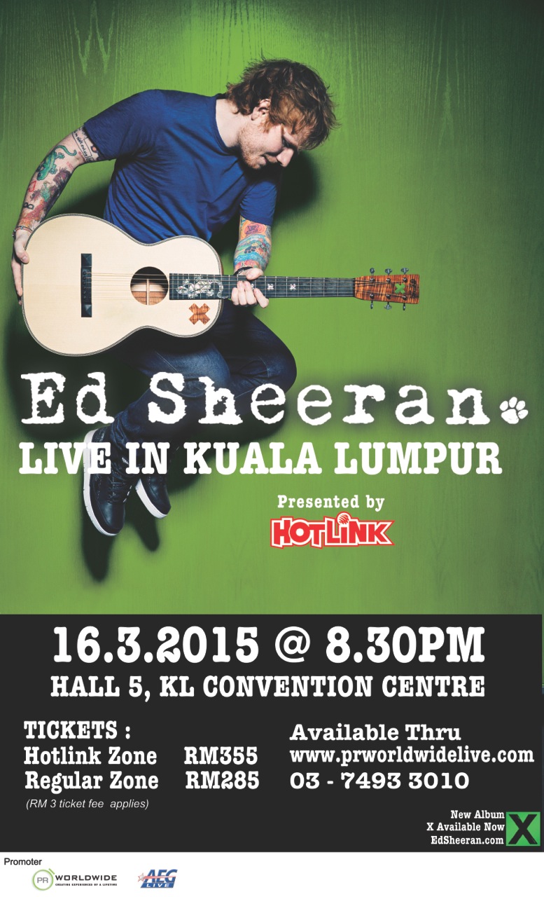 Ed Sheeran Live in Kuala Lumpur 2015