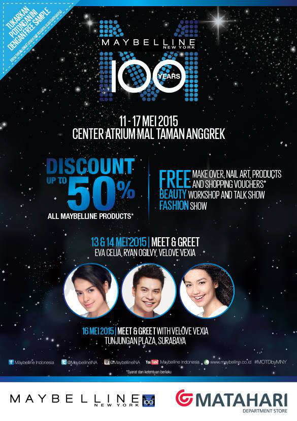 Celebration 100th Years Of Maybelline